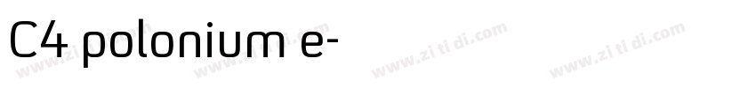 C4 polonium e字体转换